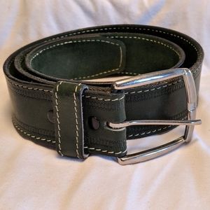 Genuine Cowhide Green Belt - Men 38